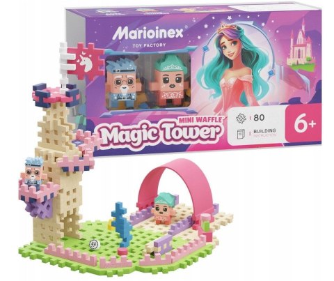 Marioinex Klocki konstrukcyjne Marioinex Mini Waffle 80 elementów Magiczna Wieża