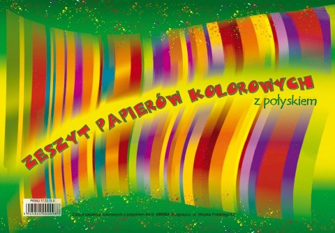 Zeszyt papierów kolorowych A4 10k