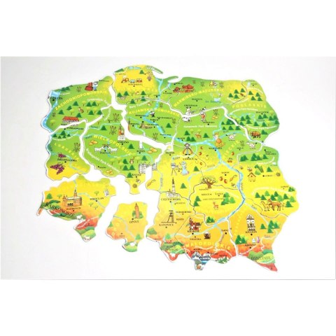 (nd) Puzzle (nd) geo puzzle Polska 25 el.