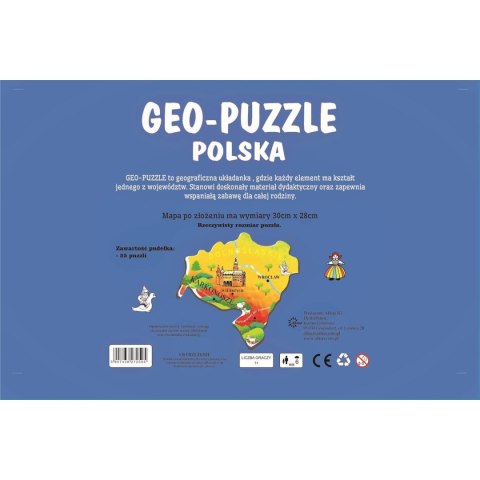 (nd) Puzzle (nd) geo puzzle Polska 25 el.