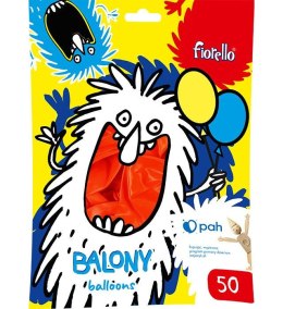 Fiorello Balon gumowy Fiorello metaliczny czerwony 12cal (170-2634)