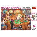 Trefl Puzzle Trefl Hidden Shapes, Wieczór gier 1086 el. (10749)