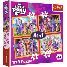 Trefl Puzzle Trefl My Little Pony Poznaj kucyki Pony 4w1 el. (34624)