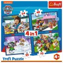 Trefl Puzzle Trefl Paw Patrol Psie sprawy 4w1 el. (34650)