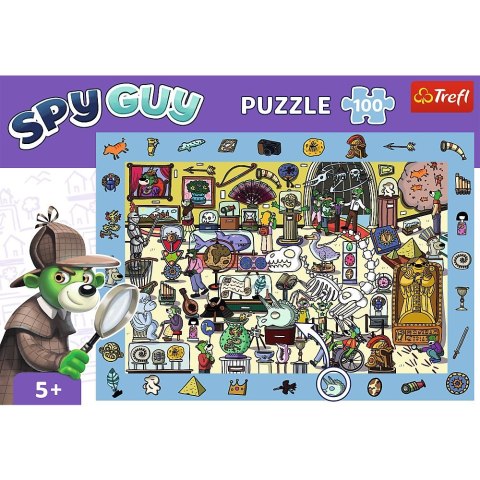 Trefl Puzzle Trefl Rodzina Treflików Spy Guy - Muzeum 100 el. (15595)