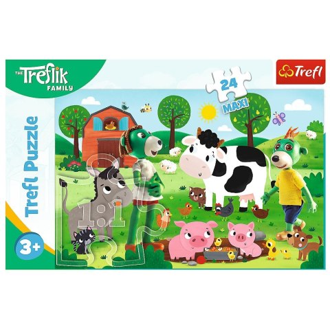 Trefl Puzzle Trefl Rodzina Treflików Zimowy czas z Treflikami 24 el. (14360)