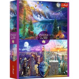 Trefl Puzzle Trefl Wycieczka po Ameryce 2x500 el. (37500)