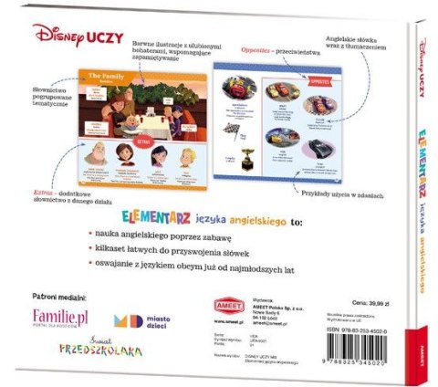 Ameet Książeczka edukacyjna Ameet Elementarz języka angielskiego Disney Uczy. (UEA 9301)