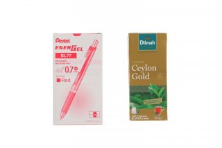 Pentel Długopis standardowy Pentel DISPL.12SZT BXC467-2E czerwony 0,7mm (5902894026812)