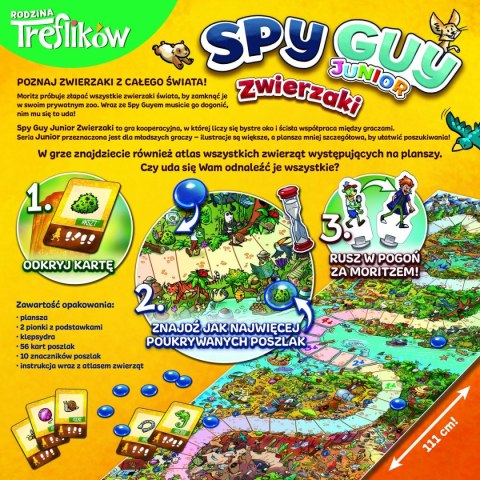 Trefl Gra edukacyjna Trefl Spy Guy Junior Zwierzaki (02595)