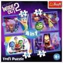 Trefl Puzzle Trefl Disney Emocje rządzą 4w1 el. (34652)