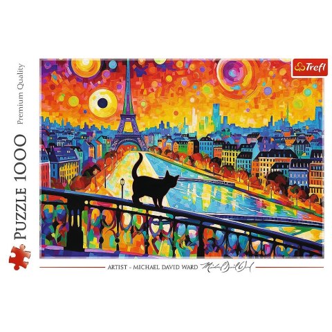 Trefl Puzzle Trefl Kot w Paryżu (10795)