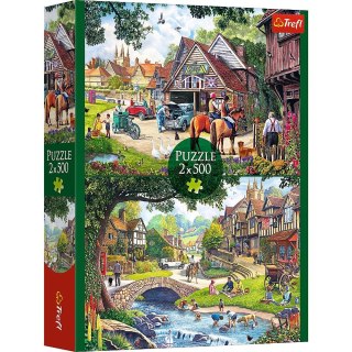 Trefl Puzzle Trefl Sielankowe życie 2x500 el. (37494)