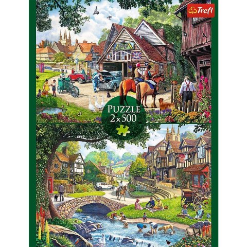 Trefl Puzzle Trefl Sielankowe życie 2x500 el. (37494)