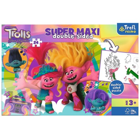 Trefl Puzzle Trefl Universal Trolls 3 Wesoły dzień Trolli 24 el. (41017) Trefl Puzzle Trefl Universal Trolls 3 Wesoły dzień Trolli 24 el. (41017)