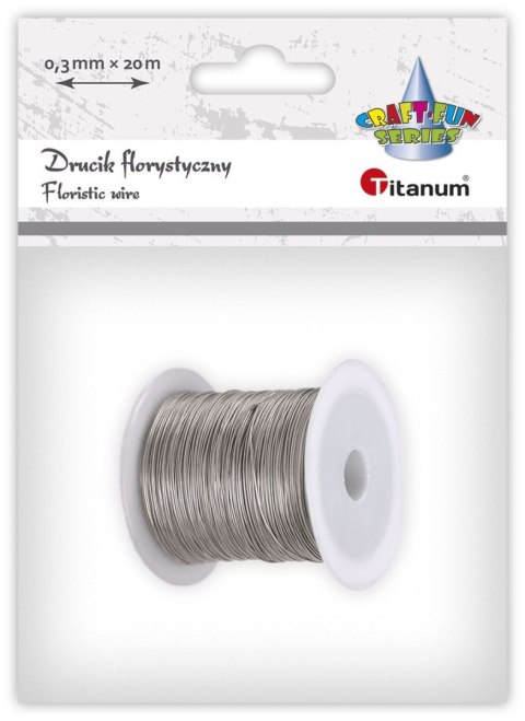 Titanum Drucik Titanum Craft-Fun Series florystyczny kolor: srebrny 20 m 1 szt (24BR0201-5)