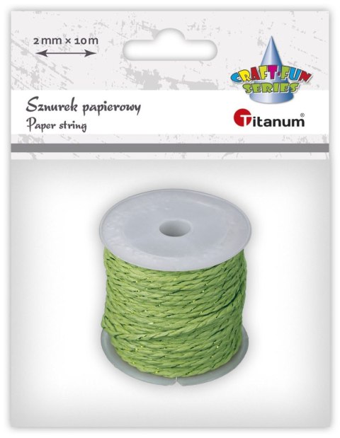 Titanum Sznurek Titanum Craft-Fun Series papierowy 10m (24BR0201-15（green))