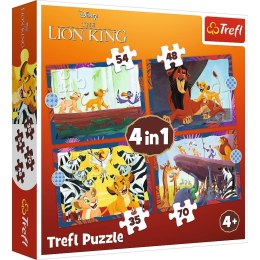 Trefl Puzzle Trefl Król Lew 4w1 el. (34653)