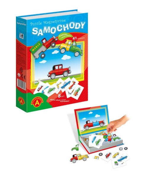 Alexander Puzzle Alexander magnetyczne - samochody 410 el.