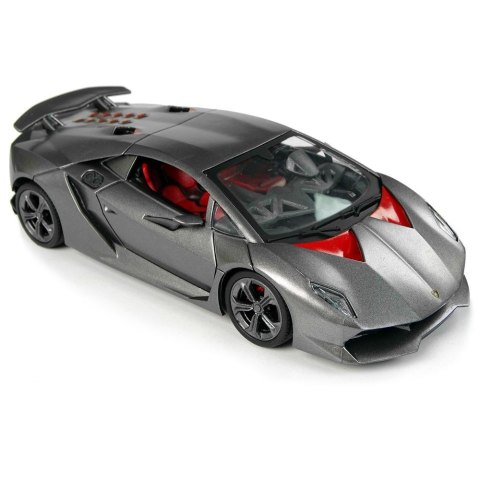 Lean Samochód Lean R/C 1:24 Lamborghini Srebrne 2.4 G Światła (9737)
