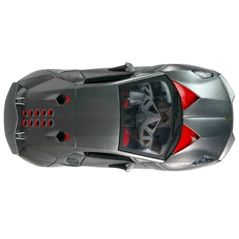 Lean Samochód Lean R/C 1:24 Lamborghini Srebrne 2.4 G Światła (9737)