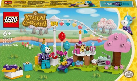 Lego Klocki konstrukcyjne Lego Animal Crossing Koń Julian i jego przyjęcie urodzinowe (77046)