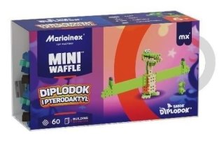 Marioinex Klocki konstrukcyjne Marioinex Mini Waffle 60el Diplodok i Pterodaktyl