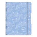 Herlitz Kołozeszyt (kołobrulion) Herlitz ECO Pastel Błękit B5 80k. kratka (9500134)