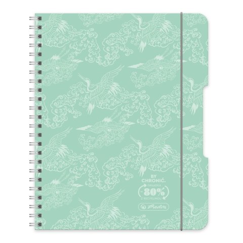 Herlitz Kołozeszyt (kołobrulion) Herlitz ECO Pastel Mięta A5 80k. kratka (9500127)