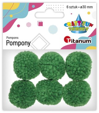 Titanum Pompony Titanum Craft-Fun Series zielone 6 szt