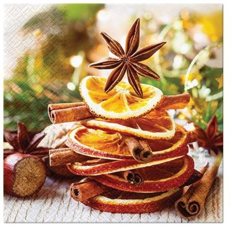 Paw Serwetki Paw Lunch BN Christmas fruit mix nadruk bibuła [mm:] 330x330 (SDL233300)