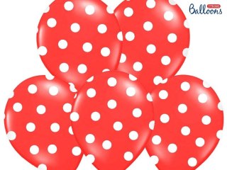 Partydeco Balon gumowy Partydeco Pastel Poppy Red 50 szt czerwony (SB14P-223-007JW)