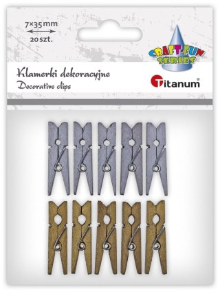 Titanum Ozdoba drewniana Titanum Craft-Fun Series klamerki (24BR0201-141)