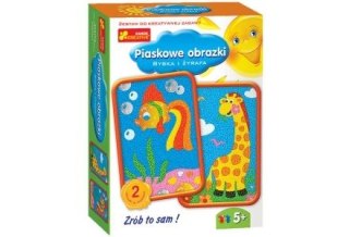 Ranok Creative Zestaw kreatywny do składania Ranok Creative PIASKOWE OBRAZKI RYBKA I ŻYRAFA (03606)