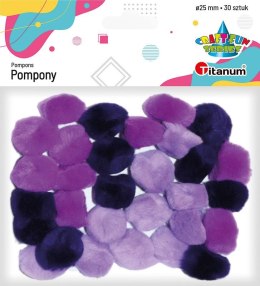 Titanum Pompony Titanum Craft-Fun Series fioletowy 30 szt (283064)