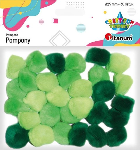 Titanum Pompony Titanum Craft-Fun Series zielony 30 szt (283065)