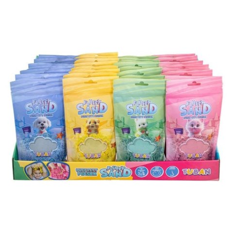 Tuban Piasek kinetyczny Tuban Fluffy Sand Puszysty Piasek mix display 32szt. (37956)