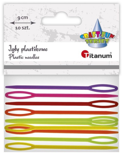 Titanum Igły Titanum Craft-Fun Series igły plastikowe 10szt/9cm plastik 10 sztuk