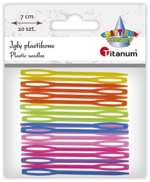 Titanum Igły Titanum Craft-Fun Series igły plastikowe 20szt/7cm plastik 20 sztuk