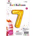 Go Party Balon foliowy Go Party cyfra 7 złota 82cm (BCF-955-7)