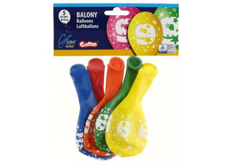 Godan Balon gumowy Godan Z NADRUKIEM 5 szt mix (GS110/9) Godan Balon gumowy Godan Z NADRUKIEM 5 szt mix (GS110/9)