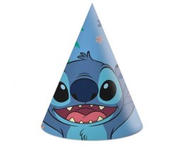 Godan Czapka party Godan Stitch & Angel Disney, (FSC), 6 szt. mix papier (96914)