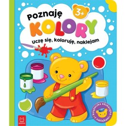 Aksjomat Książeczka edukacyjna Aksjomat Poznaję kolory. Uczę się, koloruję, naklejam. 3+