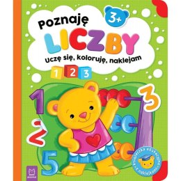 Aksjomat Książeczka edukacyjna Aksjomat Poznaję liczby. Uczę się, koloruję, naklejam. 3+