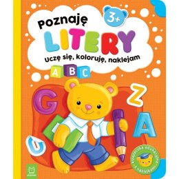 Aksjomat Książeczka edukacyjna Aksjomat Poznaję litery. Uczę się, koloruję, naklejam. 3+