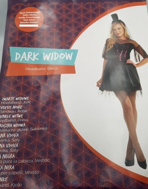 Bemag Kostium Bemag dla dorosłych,damski Dark Widow- M