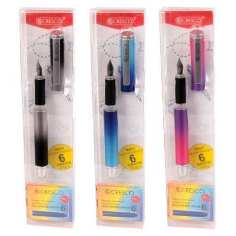 Cresco Pióro wieczne Cresco GOPEN RAINBOW + 6nab