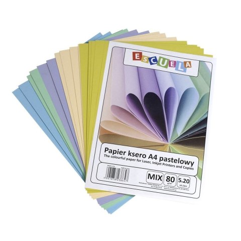 Escuela Papier kolorowy Escuela pastelowy Escuela Papier kolorowy Escuela pastelowy