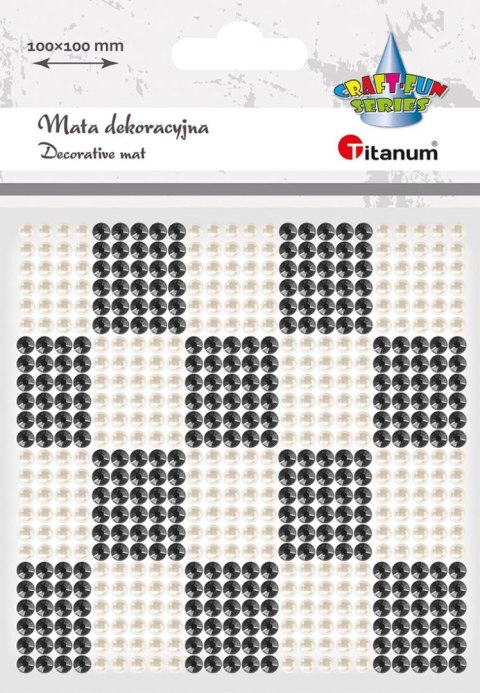 Titanum Kryształki Craft-Fun Series mata biało-czarny Titanum (24MH03137)