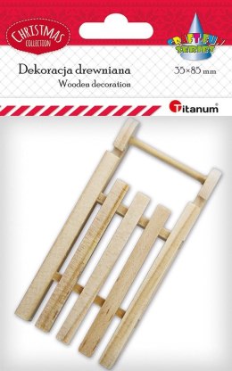 Titanum Ozdoba drewniana Titanum Craft-Fun Series Sanie drewniane (24BR0201-235)